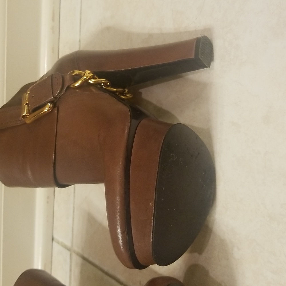 Donald J Pliner brown boots size 6.5M EUC...high heel sexy boots - Picture 5 of 16